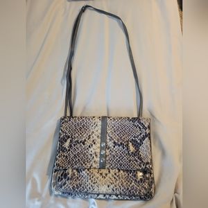 Brighton Python embossed crossbody